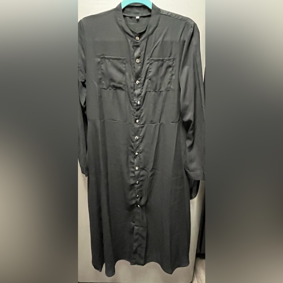 Black Duster Dress / Jacket - Picture 1 of 2